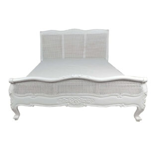 Louis Rattan Low Foot Board King Size Bed