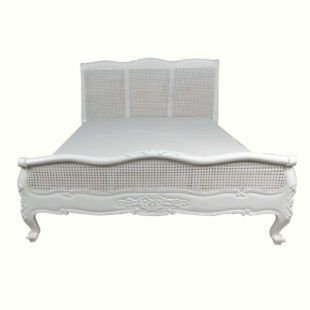 Louis Rattan Low Foot Board King Size Bed