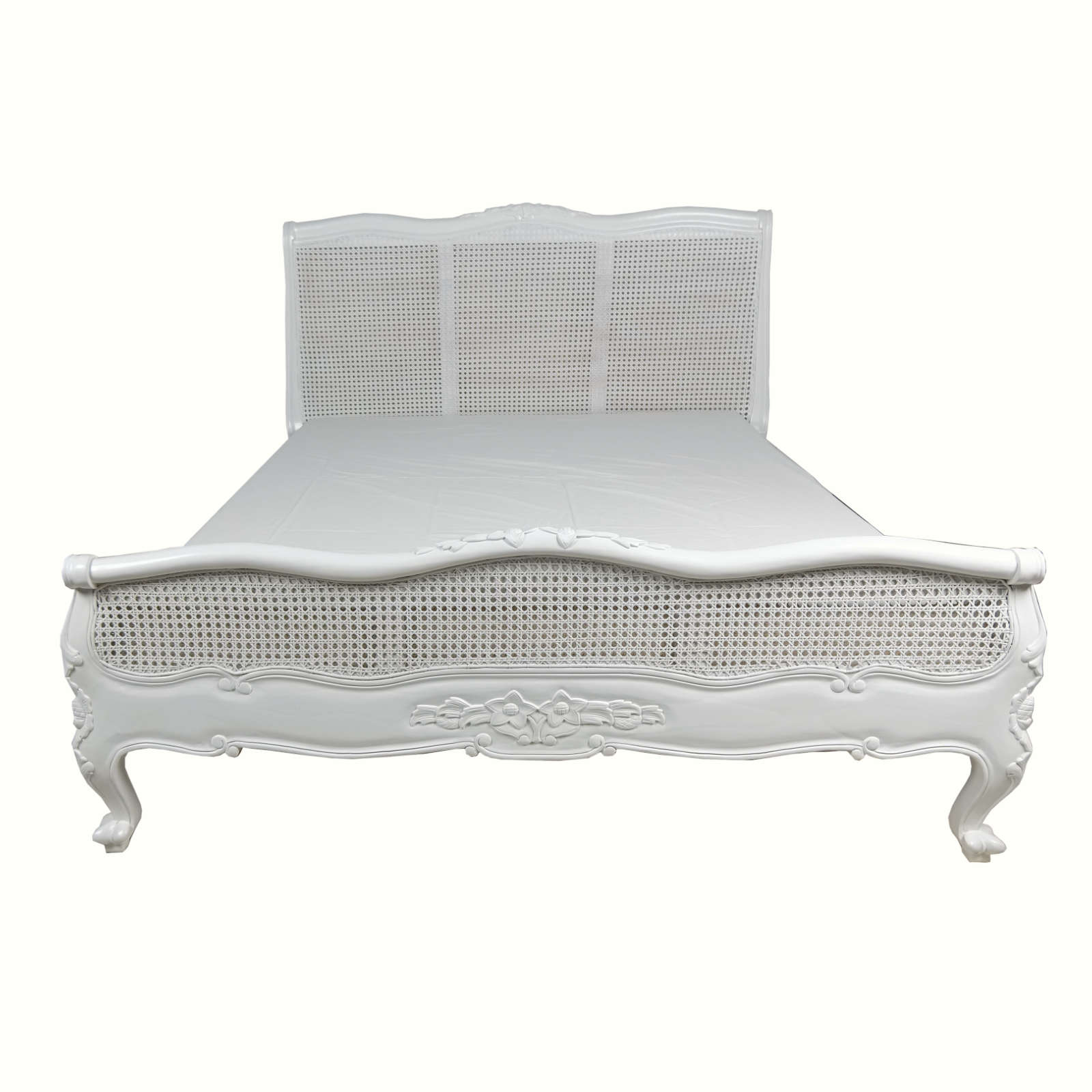 Louis Rattan Low Foot Board King Size Bed Louis Rattan Low Foot Board Bed - Super King - Image 2