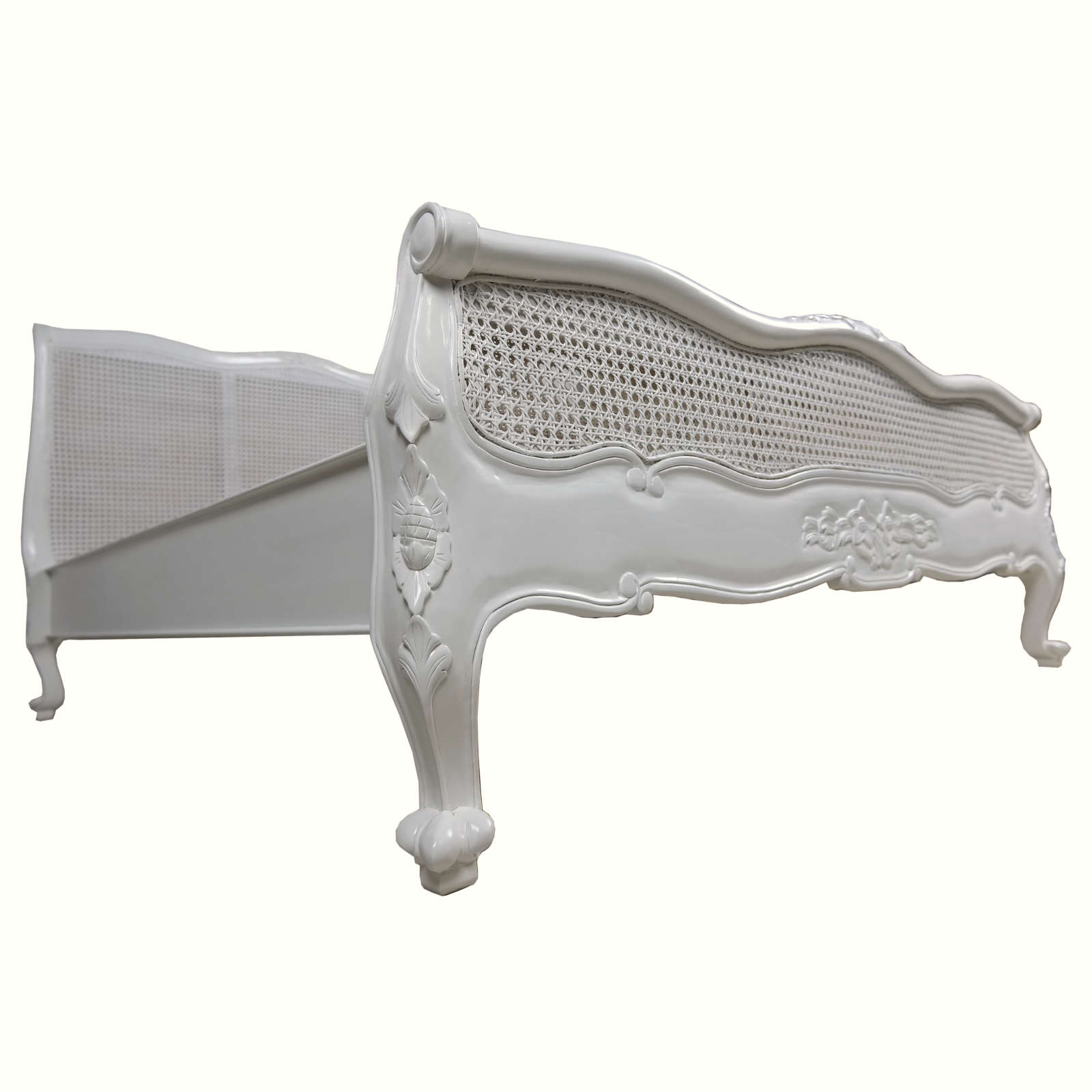 Louis Rattan Low Foot Board King Size Bed Louis Rattan Low Foot Board Bed - Super King - Image 4