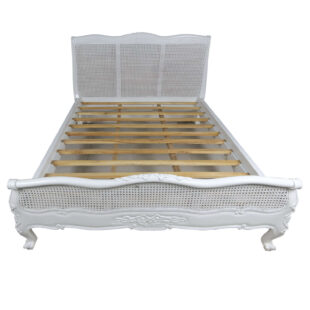 Louis Rattan Low Foot Board King Size Bed