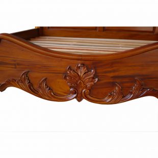 Mahogany low poster bed