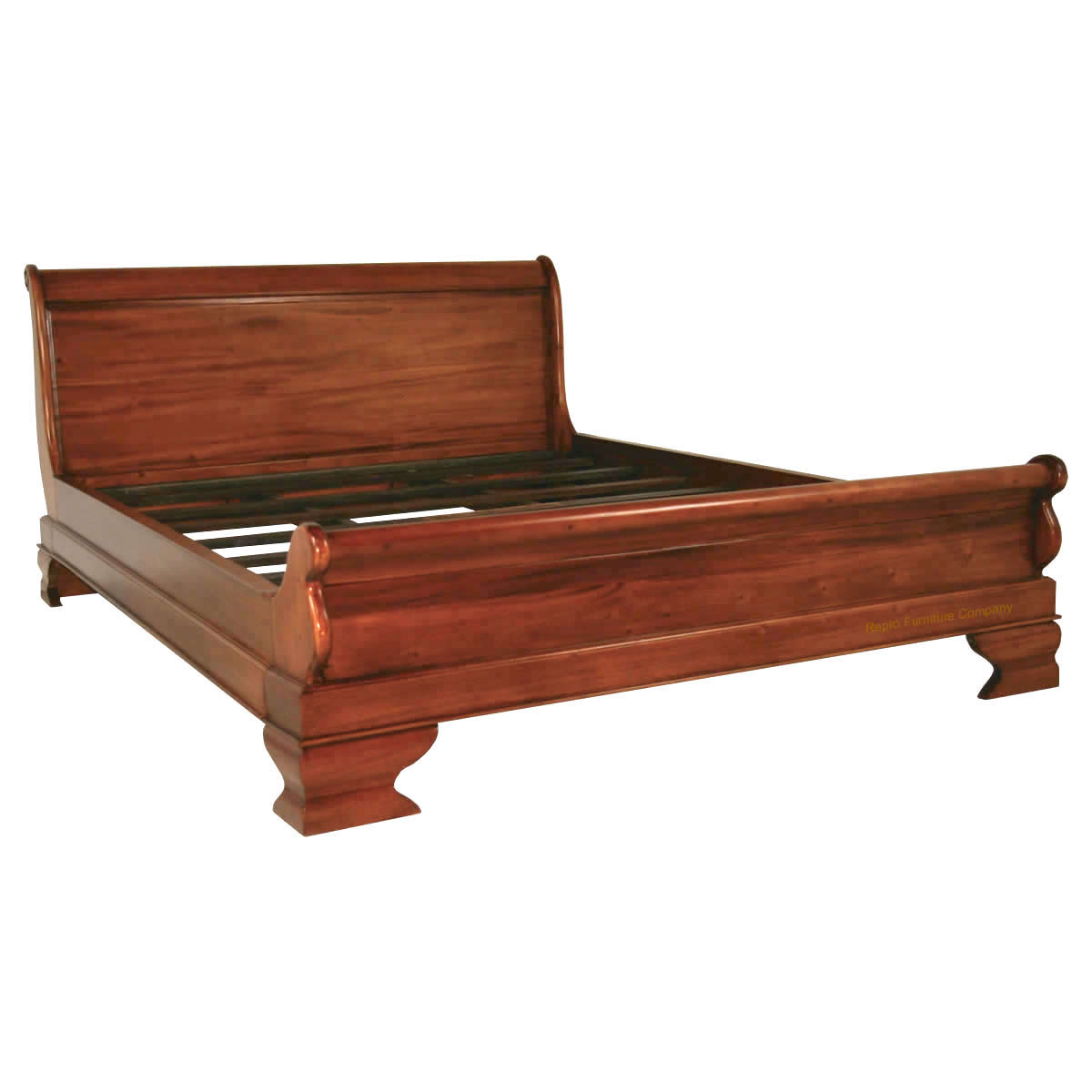 Mahogany low footboard sleigh bed super king Mahogany Sleigh Bed