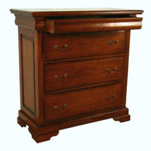 Sleigh 4 Drawer Mahogany Chest