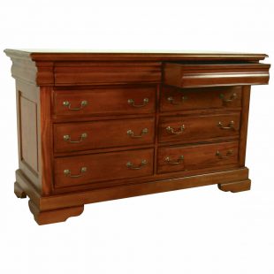 Sleigh 8 Drawer Mahogany Chest