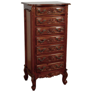 French Mahogany Tall Chest of Drawers