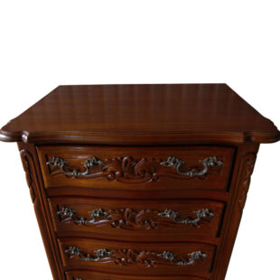 French Mahogany Tall Chest of Drawers
