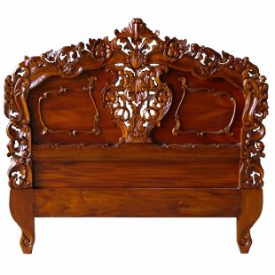Mahogany Rococo Headboard