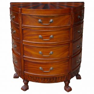 Sunburst chest of drawers