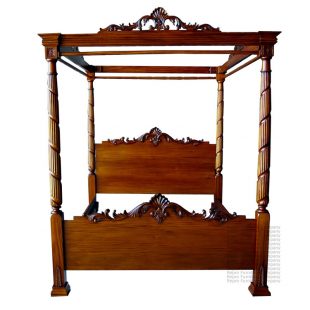 Mahogany Lincoln Four Poster Bed