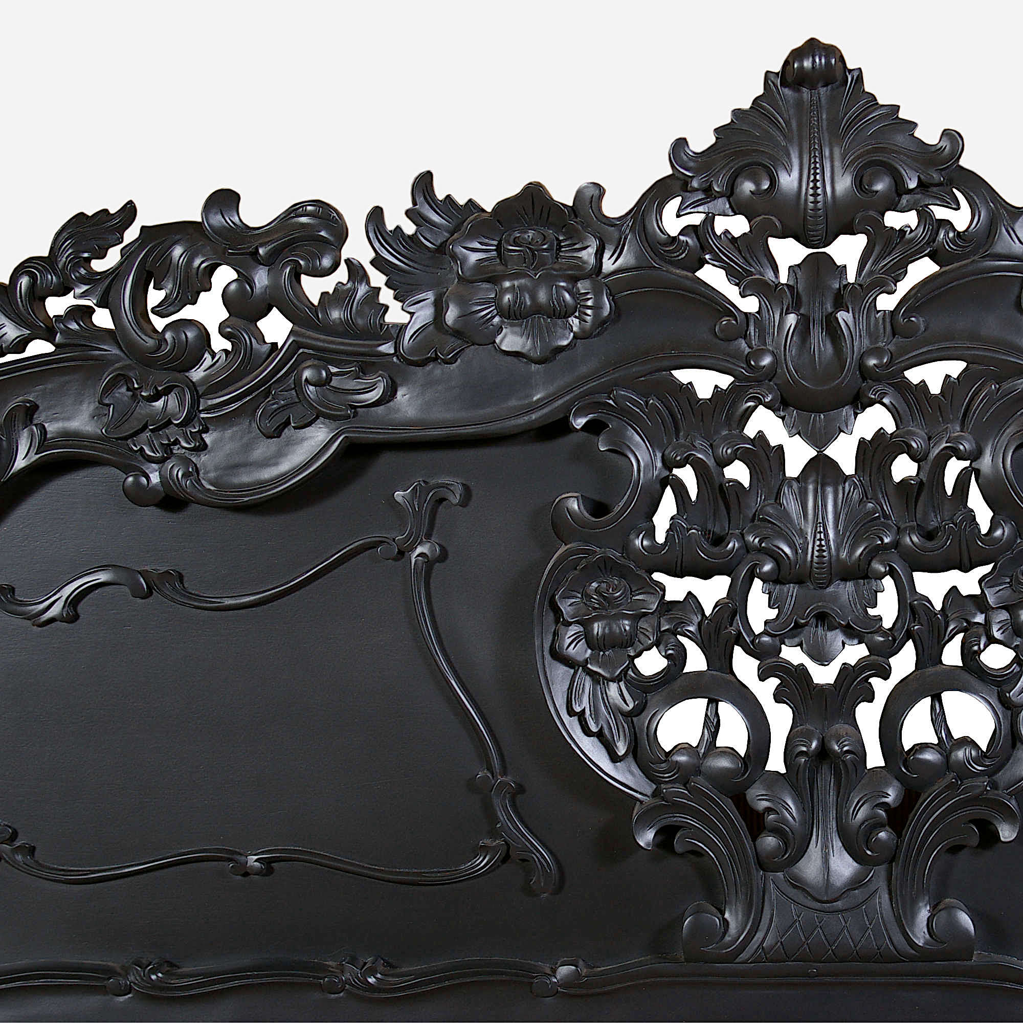 Rococo Black Bed King Size Rococo Black Bed King Size - Image 2
