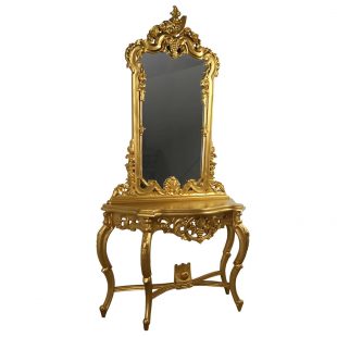 Rococo grape gold console table