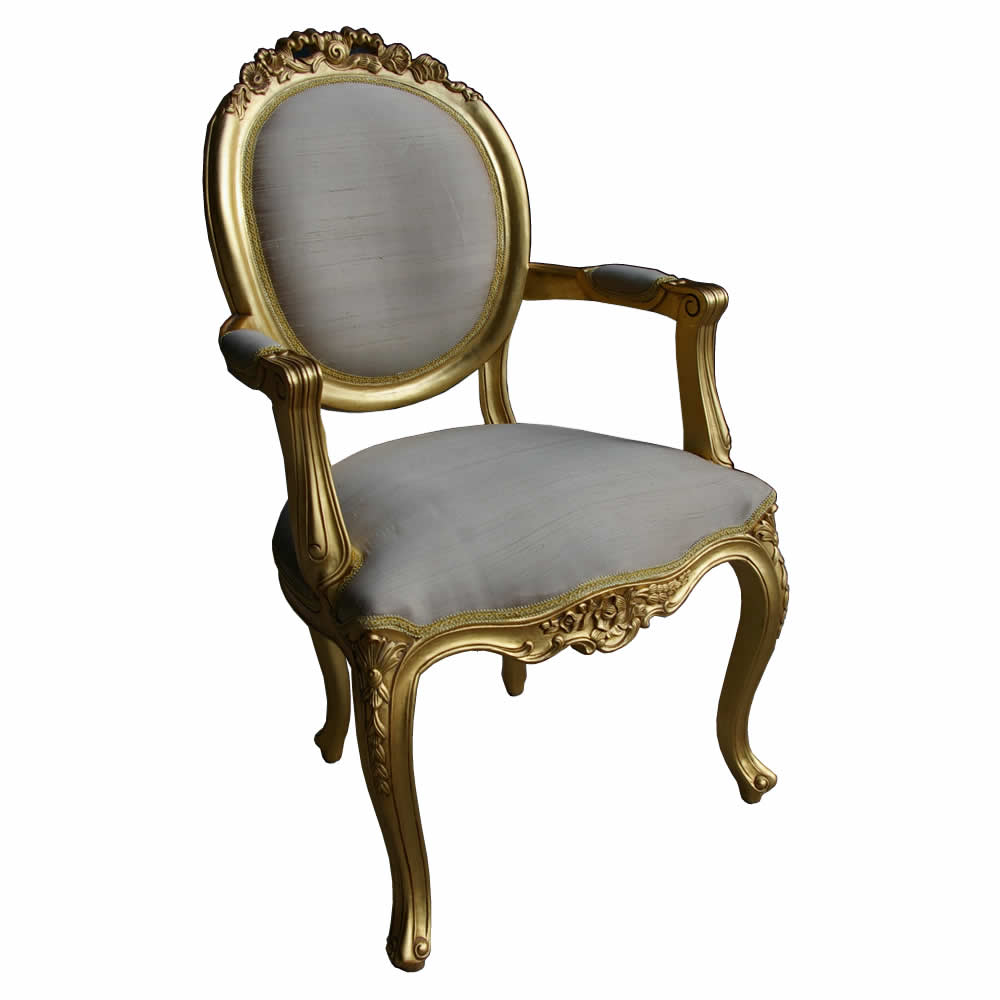 French Gilt Salon Chair French Gilt Salon Chair
