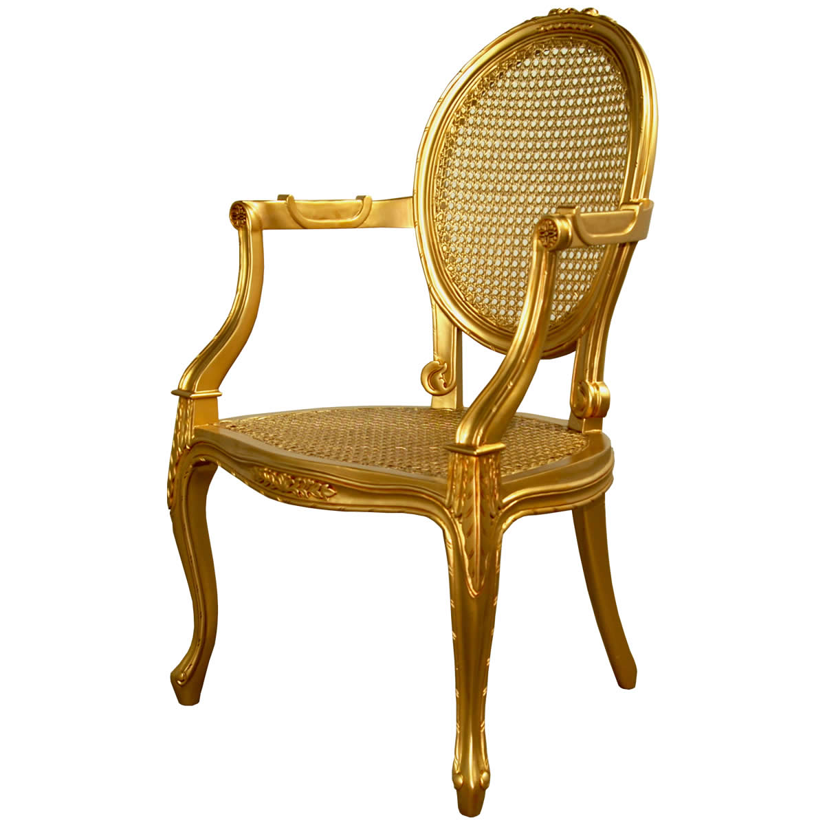 Rococo Gold Salon Bedroom Chair Salon Chair