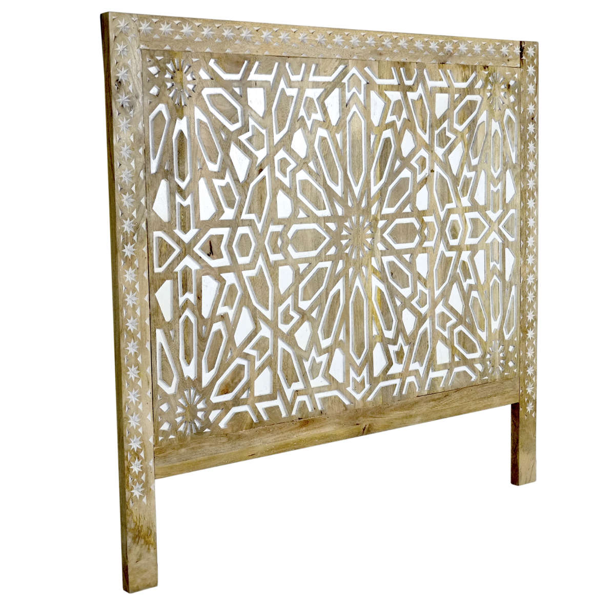 Aztec White Wash Headboard Aztec White Wash Headboard - Image 2