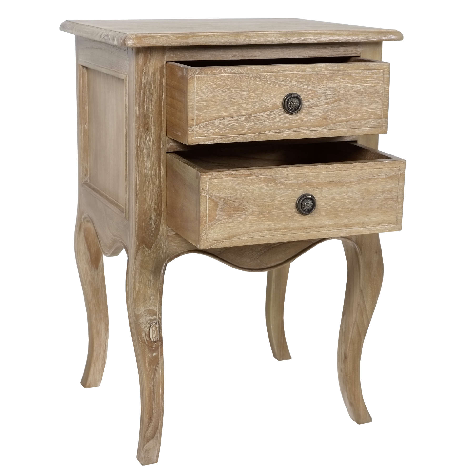 Loire Weathered Finish French Bedside - Image 3