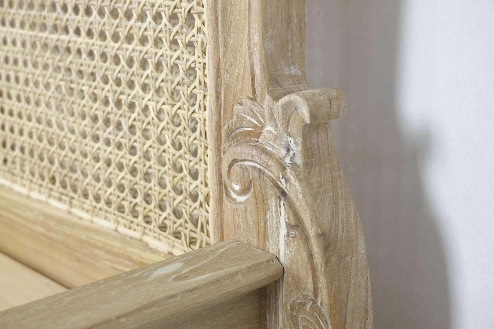 Loire Weathered Finish French Bed King Size Loire Weathered Finish French Bed King Size - Image 4