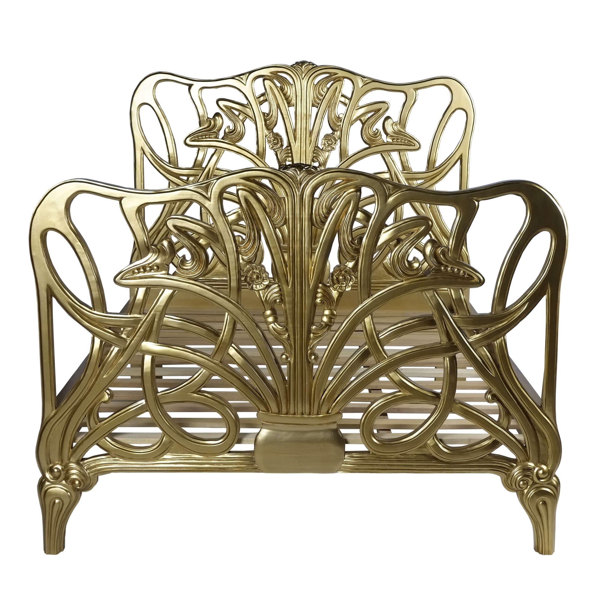Art Nouveau Cheri Gold Bed Art Nouveau Cheri Bed