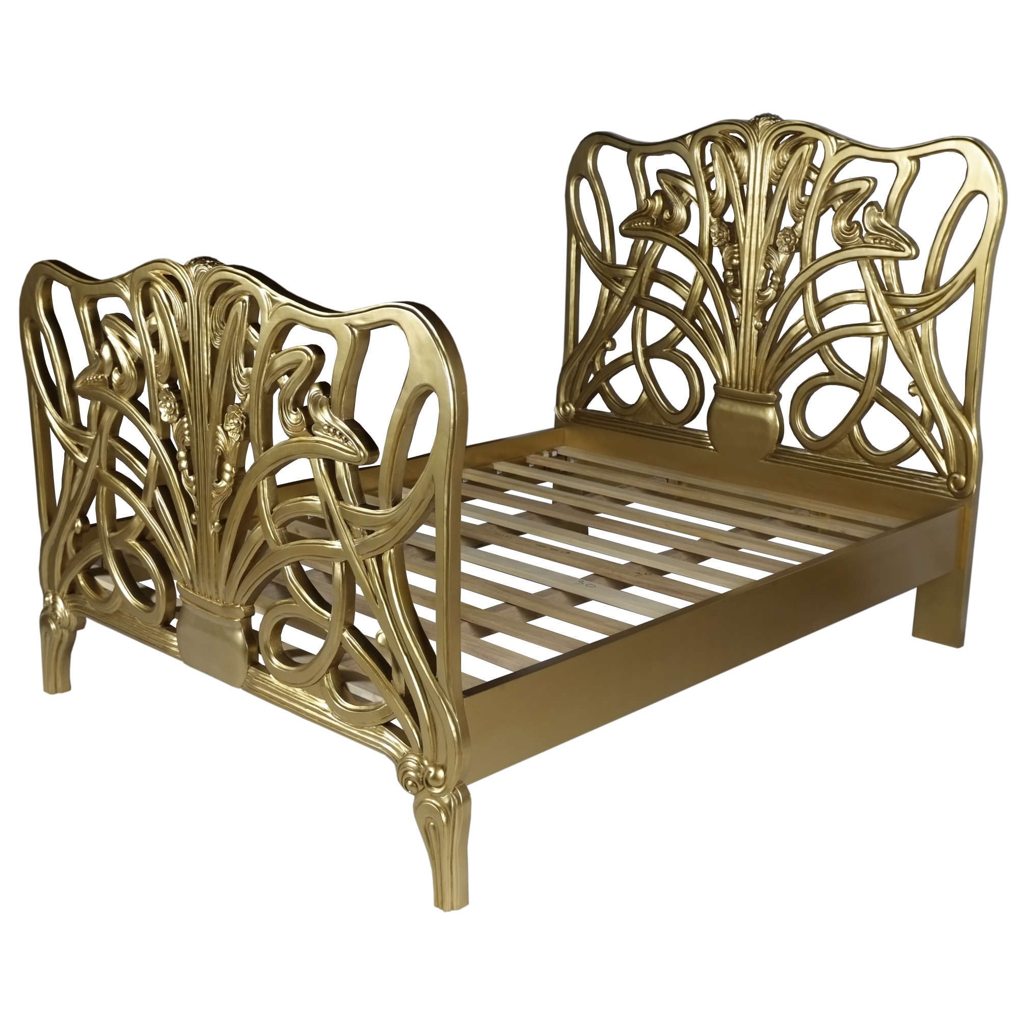Art Nouveau Cheri Gold Bed Art Nouveau Cheri Gold Bed - Image 3
