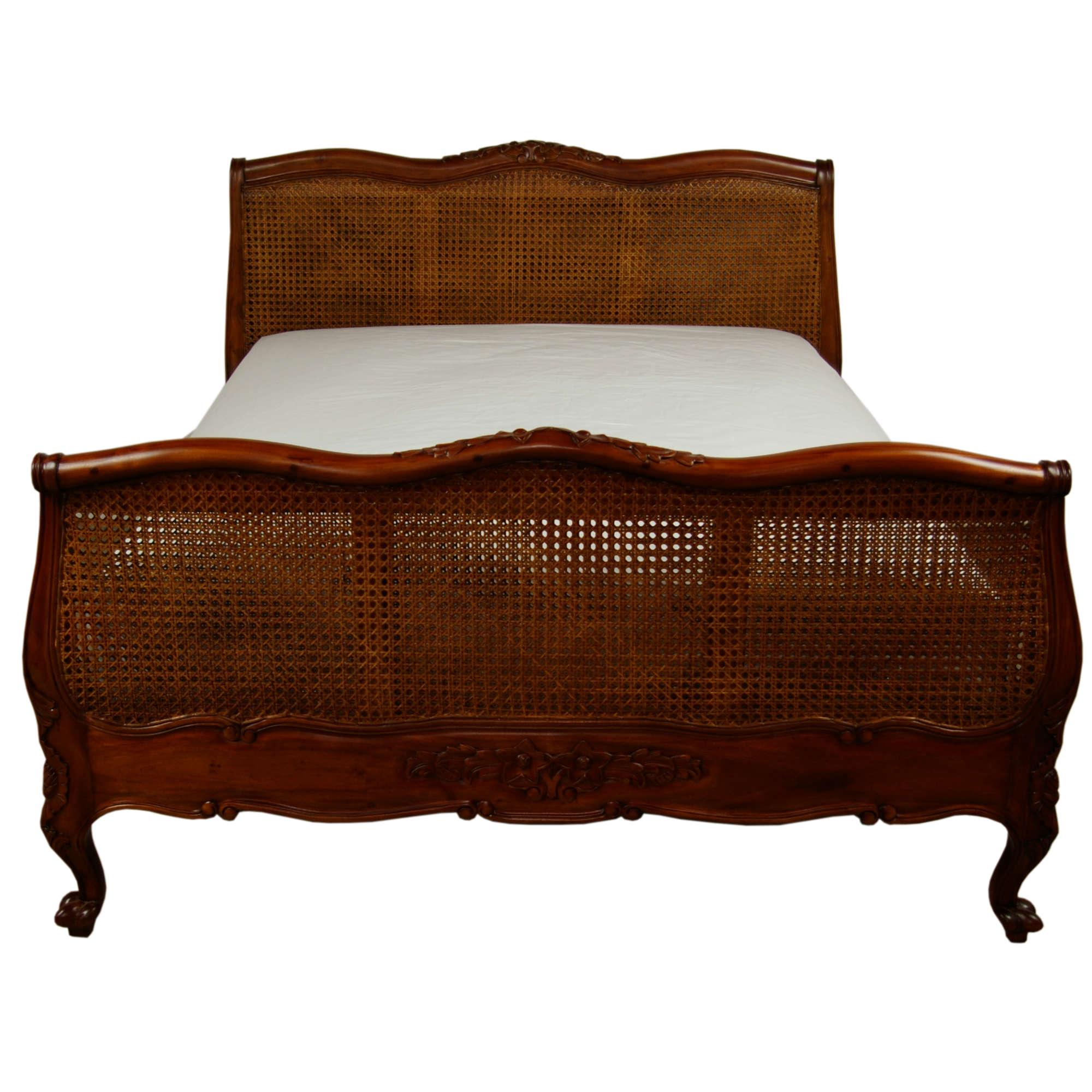 French Louis Mahogany Double Bed French Louis Mahogany King Size Bed