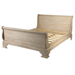 Weathered Sleigh Bed King Size