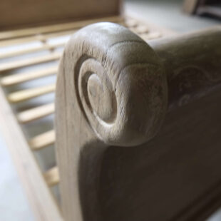 Weathered Sleigh Bed King Size