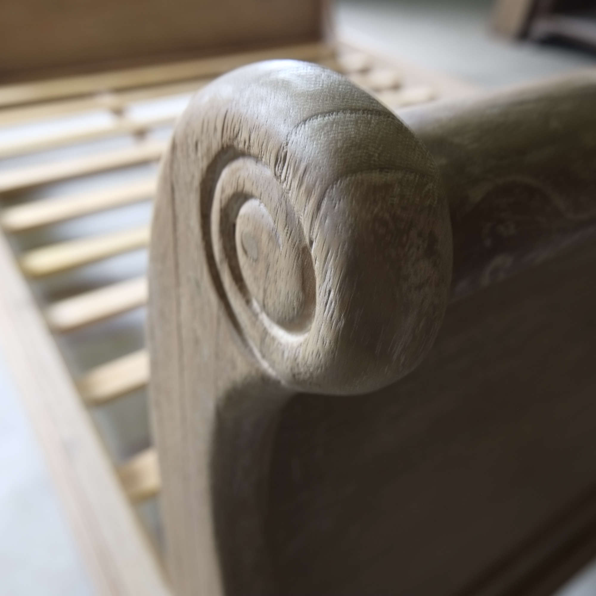 Weathered Sleigh Bed King Size Weathered Sleigh Bed King Size - Image 2